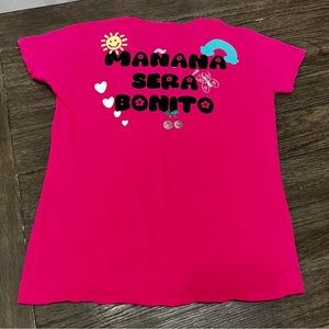 Mañana Será Bonito hot pink custom ordered teeshirt